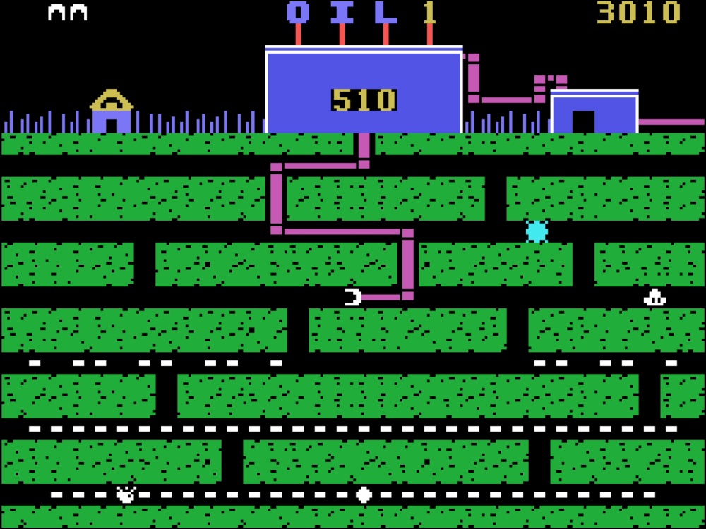 Gameplay of Oil's Well for Colecovision